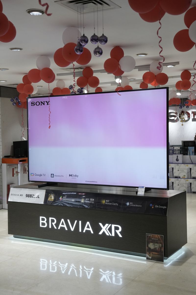 BRAVIA XR television on display