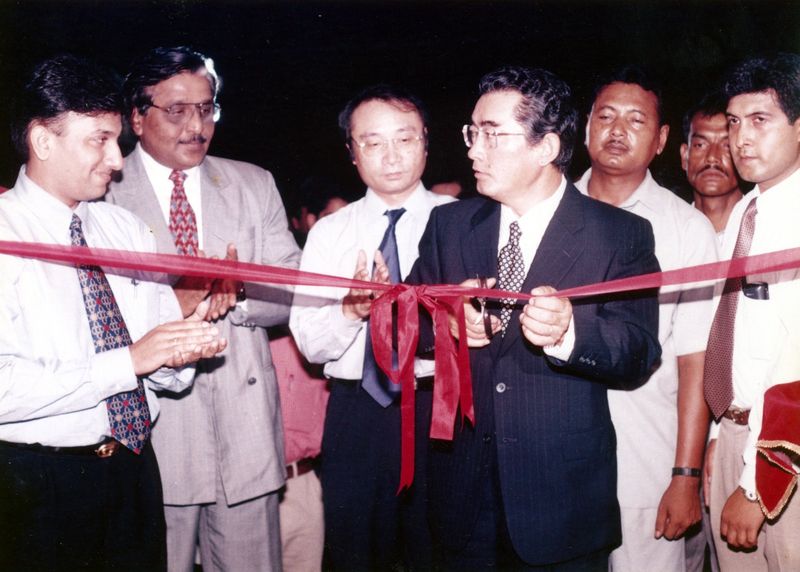 Ribbon cutting at the opening of Sony Center, Guwahati
